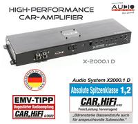 Audio System X-2000.1 D Amplificateur numérique mono canal 2000 W RMS avec télécommande niveau de basses