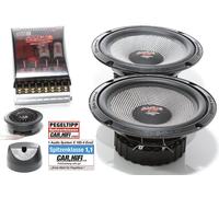 Système Audio X165-4 Evo 2 2-Wege 16,5cm, 6.5 " Double Kick-Bass Compo Enceinte