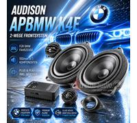 Audison Kit 2 voies APBMW K4E Plug & Play BMW/Mini – Tweeter 25 mm, médium 100 mm, filtre inclus