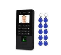 Système biométrique de Clavier de contrôle d'accès Facial RFID Support de Machine de présence de Temps d'empreinte Digitale(Color:X112-SK)