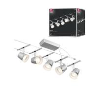 Système Câble Corduo Kit Cone Gu5,3 Max5x10w 230/12v Cc 60va Plastique/Chr