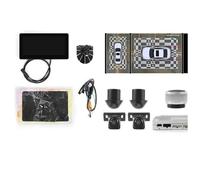 Système Caméra Voiture À 360 Degrés Avm Bird Eye View, Boîte Mdvr, Moniteur À Écran Tactile De 10.25 Pouces avec Protocole Uart Rs232 AHD 1080P Caméra Arrière(Monitor with 360)