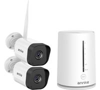 Système CCTV sans fil, technologie de vision nocturne, alarme de détection de mouvement, caméra 2PCS