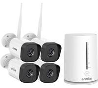 Système CCTV sans fil, technologie de vision nocturne, alarme de détection de mouvement, caméra 4PCS