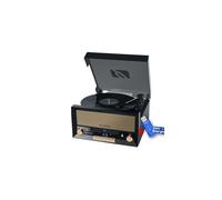 Système Chaîne Hifi CD 20W avec platine Vinyle - CD/FM/USB/AUX - 33/45/78 tours+clé USB 32Go