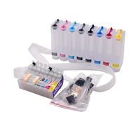 Système Ciss en Vrac avec Puce de réinitialisation Automatique Arc Compatible avec l'imprimante Epson Stylus Photo R1900 T0870-T0879