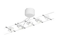 Système Complet D'éclairage Sur Câble Gu5.3 50 W Led Paulmann Macii 94134 Blanc Blanc