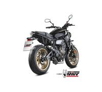 SYSTÈME COMPLET HR-1 MIVV LONG EN ACIER INOXYDABLE NOIR POUR YAMAHA XSR 700 20