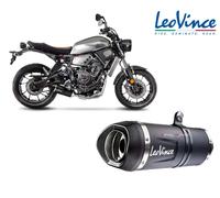 Leovince Lv One Evo Black Edition Yamaha Ref:14251ekb Stainless Steel&carbon Slash Cut Homologated Full Line System Argenté Homologated
