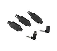 Système convertisseur de microphone sans fil 2 4G avec émetteur et récepteur XLR pour microphones dynamiques, longue durée de vie, transmission audio stable, convient pour mixeurs audio (1 en 2)