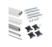 Système coulissant pour armoires à 2 portes - profils Deep et fermeture amortie