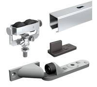 Système coulissant SLID'UP 1300 pour 1 porte extérieure - rail 1,55 m acier galvanisé - 60 kg