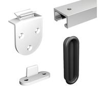 Système coulissant SLID'UP 1900 pour 2 portes de placard - rail 1,5 m aluminium - 6 kg