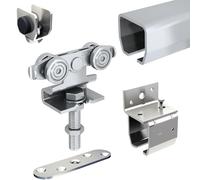 Système coulissant SLID'UP 2000 pour 1 porte extérieure 27 mm max - rail 1,95 m acier galvanisé - 80 kg