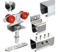 Système coulissant SLID'UP 2000 pour 1 porte extérieure 27 mm max - rails 2 x 1,95 m acier galvanisé - 60 kg