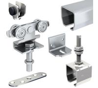 Système coulissant SLID'UP 2000 pour 1 porte extérieure 50 mm max - rail 1,95 m acier galvanisé - 80 kg