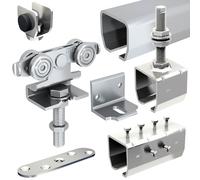 Système coulissant SLID'UP 2000 pour 1 porte extérieure 50 mm max - rails 2 x 1,95 m acier galvanisé - 80 kg