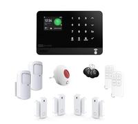 Système d’Alarme connecté WiFi et/ou 4G - Détection d’Ouverture & de Mouvement - Transmetteur GSM Vocal - Sécurité Intelligente évolutive, Compatible Alexa & Google