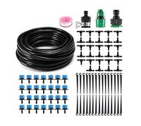 Système d‘Irrigation Goutte à Goutte Automatique 25m pour Jardin, Kit d’Arrosage Professionnel pour Potager, Pelouse, Serre et Plantes