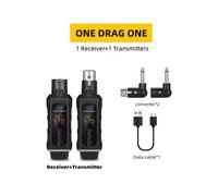 Système D'Adaptateur UHF XLR Système Émetteur-Récepteur de Microphone Sans Fil pour Microphone Dynamique Mélangeur Audio de Guitare