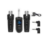 Système D'Adaptateur XLR UHF 6,35 mm Émetteur-Récepteur de Microphone Sans Fil pour Microphone Dynamique Mélangeur Audio de Guitare PA