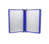 Système d'affichage de référence à montage mural, Organisateur de fichiers mural suspendu, A4, porte-fichiers d'affichage, dossiers(Blu)