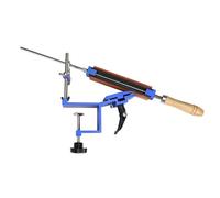 Système D'affûtage de Cuisine Professionnel en Métal, Affûteur Portable avec Pierres à Aiguiser pour Une Conception à Serrage Rapide et Une Rotation à 180 Degrés, Joints en