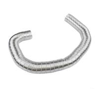 Système d'air extérieur pour poêle à granulés, montage facile, kit complet | Tube flexible épais en aluminium, plaque en acier inoxydable 304, résistant à la rouille, durable, résistant aux intempéries