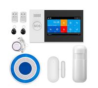 Système d'alarme, Alarme Intelligente et GSM, 4.3 Pouces, système de sécurité for Maison, entièrement Tactile, avec Mini sirène intérieure sans Fil, Fonctionne