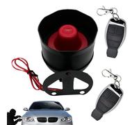 Système D'alarme Anti-vol - Kit D'alarme De Sécurité De La Voiture, Unité De Protection Des Véhicules, Démarrage À Distance 12V | Sirène À Décibels Élevé Avec Deux Télécommandes, Sensibilité Réglable,