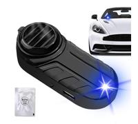 Système d'Alarme Anti-Vol pour Voiture Appareil à Capteur Anti-Vol Alimenté | Système D'Alarme Véhicule Pour Moto Vélo Fourgons Aménagés Véhicules Automobile Noir Lumière bleue
