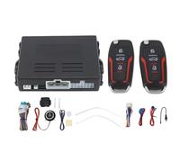 Système d'Alarme Anti Vol Voiture DC12V, Kit D'Entrée sans Clé avec Démarrage 1 Bouton - Sécurité Renforcée, Fonction Remote Start, Compatible Véhicules 12V
