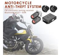 Système D'alarme Antivol De Moto Télécommandé, Étanche Mp3 Fm Radio Haut-Parleur Stéréo Amplificateur Système Sonore