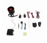 Système d'alarme antivol de Voiture avec 2 télécommandes 100 M 12 V DC Kit d'alarme antivol de sécurité pour véhicule avec capteur de Choc, sirène, lumière LED et Faisceau de