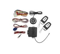 SystèMe D'Alarme Antivol pour Voiture Kit de télécommande d'alarme de Voiture 12V, entrée sans clé, système d'alarme de démarrage du Moteur, Bouton Poussoir, démarreur à Distance, arrêt Automatique