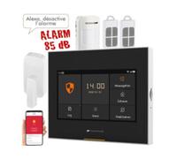 Système d'alarme connecté GSM XMD-5200 wifi VisorTech avec 2 capteurs et 2 télécommandes