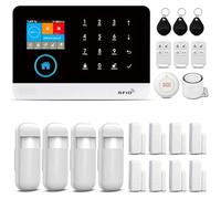 Système d'alarme de sécurité à Domicile, 25 pièces WiFi+4G GSM système d'alarme antivol avec Application téléphonique, 120 DB sirène d'alarme, Compatible pour la Maison.