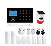 Système D'alarme De Sécurité À Domicile sans Fil WiFi GSM for Kits D'hôte Antivol Contrôle D'application Maison Vie Intelligente Simple Sûr(Set-E)