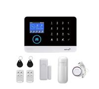 Système D'alarme De Sécurité Anti-cambriolage Intelligent sans Fil WiFi GSM avec Sirène Stroboscopique Extérieure/intérieure Smart Life TUYA APP Télécommande Facile à Installer(B)