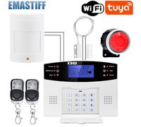 Système d'alarme de sécurité domestique filaire sans fil IOS Android,Tuya,WIFI,101,télécommande d'interphone,cadran automatique,kit de capteur de sirène - Type G2BT20
