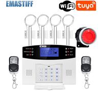 Système d'alarme de sécurité domestique filaire sans fil IOS Android,Tuya,WIFI,101,télécommande d'interphone,cadran automatique,kit de capteur de sirène - Type G2BT17