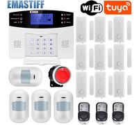 Système d'alarme de sécurité domestique filaire sans fil IOS Android,Tuya,WIFI,101,télécommande d'interphone,cadran automatique,kit de capteur de sirène - Type G2BT10