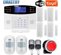 Système d'alarme de sécurité domestique filaire sans fil IOS Android,Tuya,WIFI,101,télécommande d'interphone,cadran automatique,kit de capteur de sirène - Type G2BT3