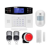 Système D'alarme De Sécurité Domestique Intelligent, Wi-fi, Fil Sans Fil, GSM, Avec Capteur De Mouvement, Détecteur De Fumée Pour villa, entrepôt(G2BT12)
