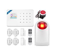 Système d'alarme de sécurité GSM, Intelligent Tuya, Fonctionne for la Maison, détecteur Mouvement Anti-cambriolage, Kit capteurs Porte et fenêtre(KIT 2)