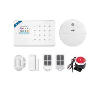 Système d'alarme de sécurité GSM, Intelligent Tuya, Fonctionne for la Maison, détecteur Mouvement Anti-cambriolage, Kit capteurs Porte et fenêtre(KIT 1)