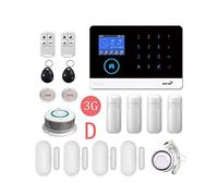 Système d'alarme de sécurité Intelligente WiFi 3G sans Fil. LCD Interruption Multi-langage du kit de capteur de Clavier(3G-PG103-D.)