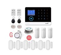 Système d'alarme de sécurité Intelligente WiFi 3G sans Fil. LCD Interruption Multi-langage du kit de capteur de Clavier(3G-PG103-G.)