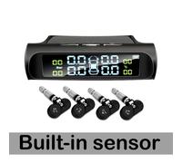 Système D'alarme De Sécurité Pour Voiture,Écran Numérique Intelligent,Tpms,Pression Des Pneus,Énergie Solaire - Type Built-In Sensor