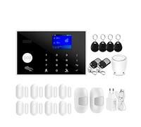 Système d'alarme de sécurité, Tuya WiFi GSM Home Security Alarm System Support Network Temperature Humidité Smart Kit(Option G)